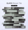 Кухня Backsplash Glossy Glass Mosaic Plain для стены ванной комнаты