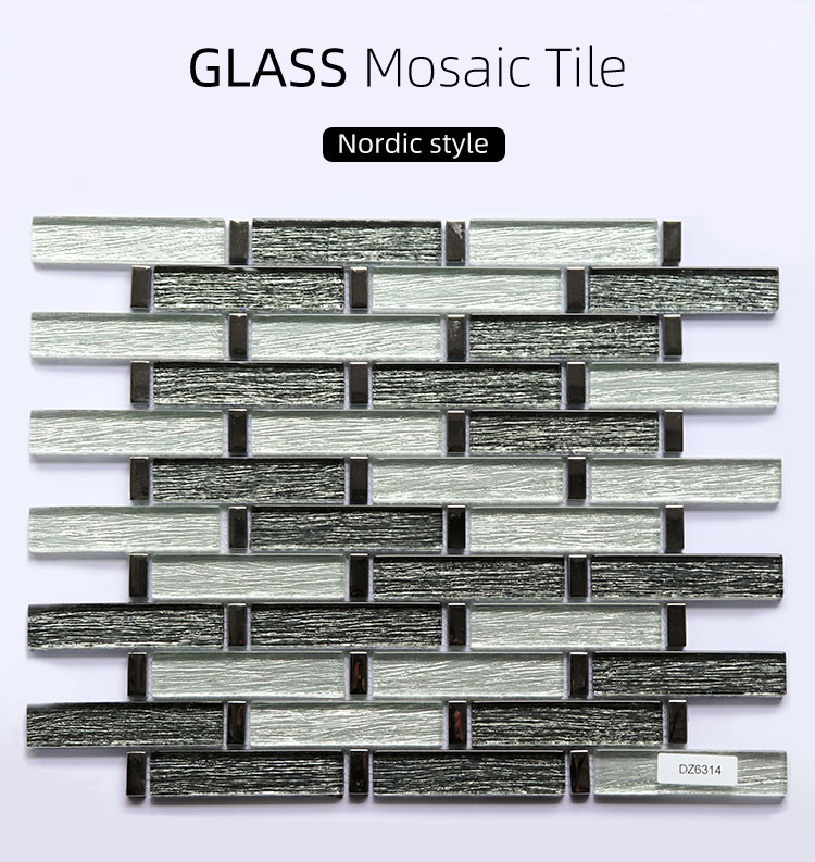 Кухня Backsplash Glossy Glass Mosaic Plain для стены ванной комнаты